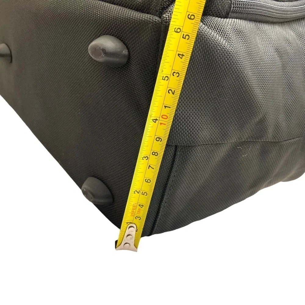 Tumi black alpha bravo soft duffle bag